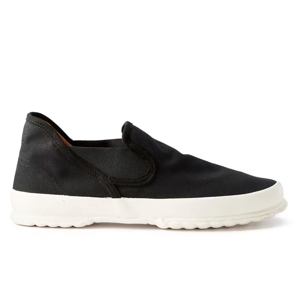 Vulcanizer • Men's Black Work Slip-On Shoes